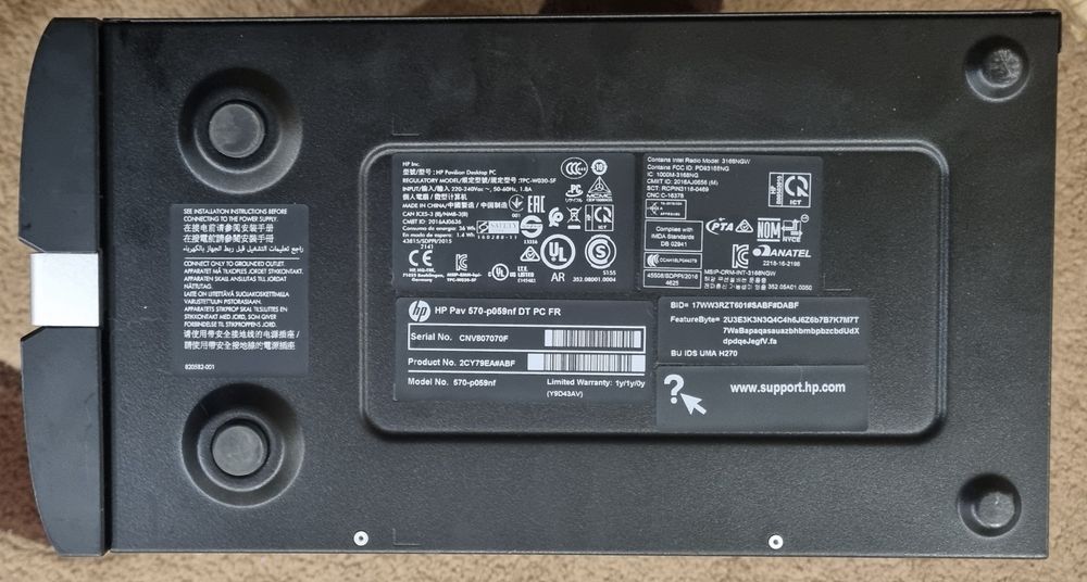 Ігровий Hp pavilion 570/i7-7700/8×3,6-4,2/ram12/ssd256/Radeon R9 360M