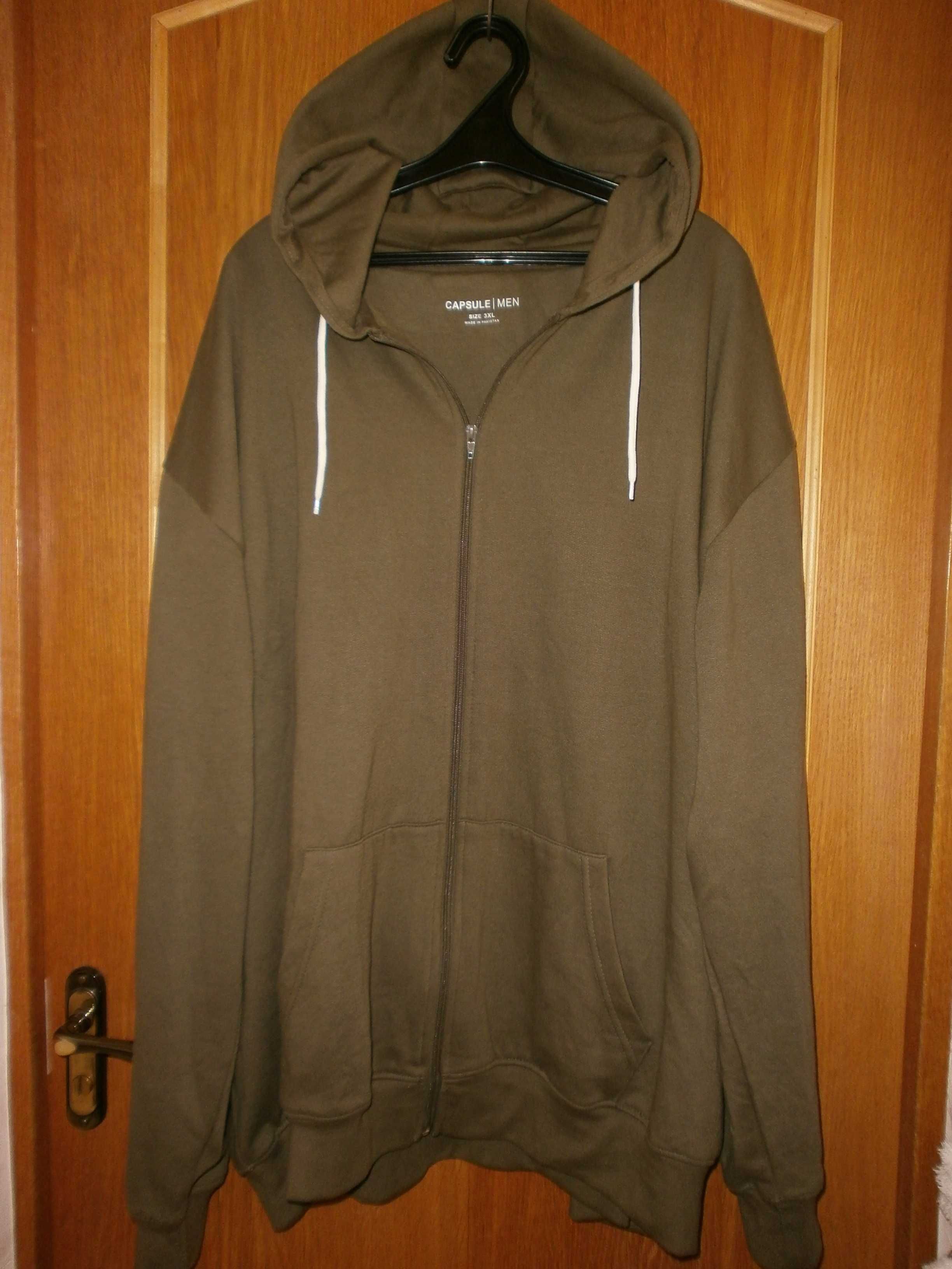 Большой размер. Куртка Capsule Men, олива, р. 3XL, наш 70+. ПОГ-86 см