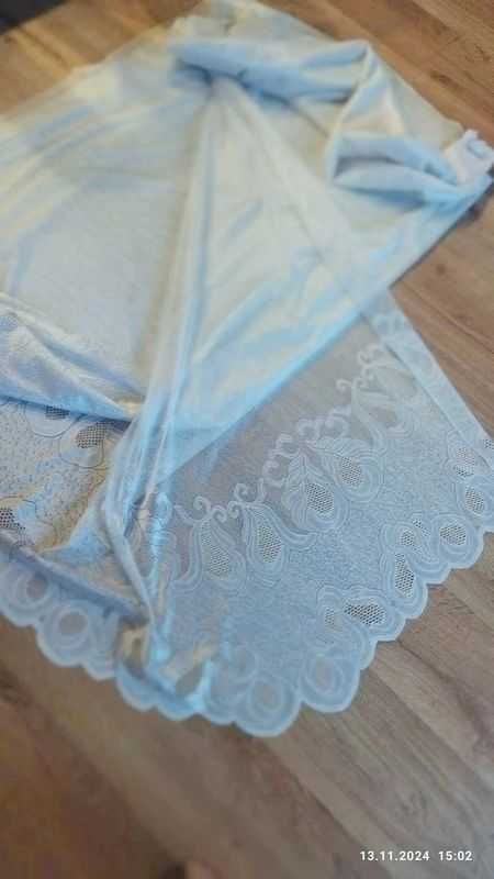 firanki białe szer 8.95cm wys 3m
