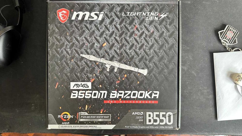Placa mãe MSI MAG B550M Bazooka - Socket AM4