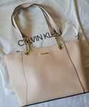 Calvin Klein Hayden oryginalna z USA torba shopper jasno bezowa
