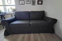 Ikea kanapa sofa rozkładana 2-osobowa ciemnoszary Evertsberg Ektorp