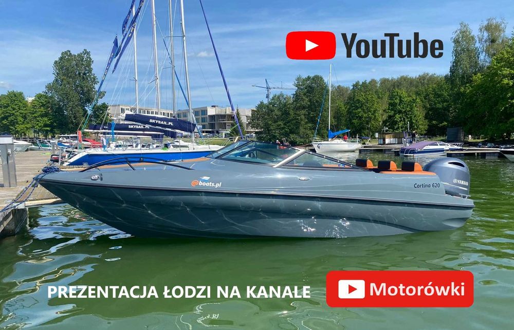 Cortina 620 Sport + Yamaha 150KM nowa łódź motorowa na zamówienie