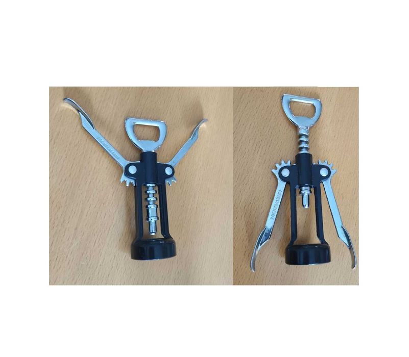 Otwieracz chromowany do Wina i Butelek Fackelmann Dźwignia Stylowy