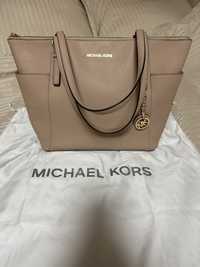 Сумка Michael Kors Jet Set large saffiano top zip tote