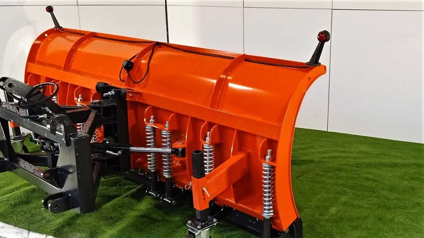 Pług śnieżny komunalny prosty 3m oświetlenie Metal-Technik