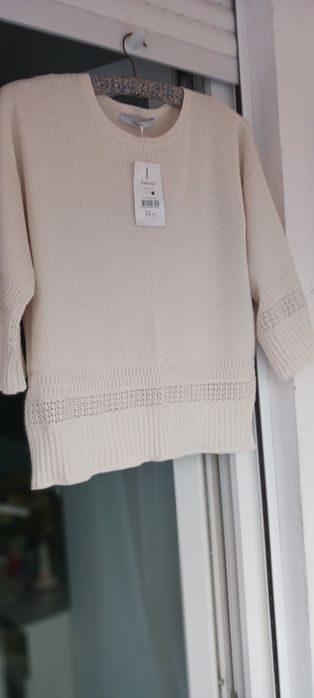 Camisola malha,cor bege, elegante e bonita,tam.38