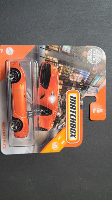 Matchbox Mazda MX5 zestaw pomarańczowa i biala - nowe