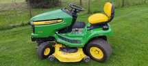 Traktorek kosiarka John Deere X324 23HP SKRĘTNA TYLNA OŚ Dmuchawa