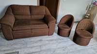 Kanapa sofa wypoczynek 2 os fotele x2
