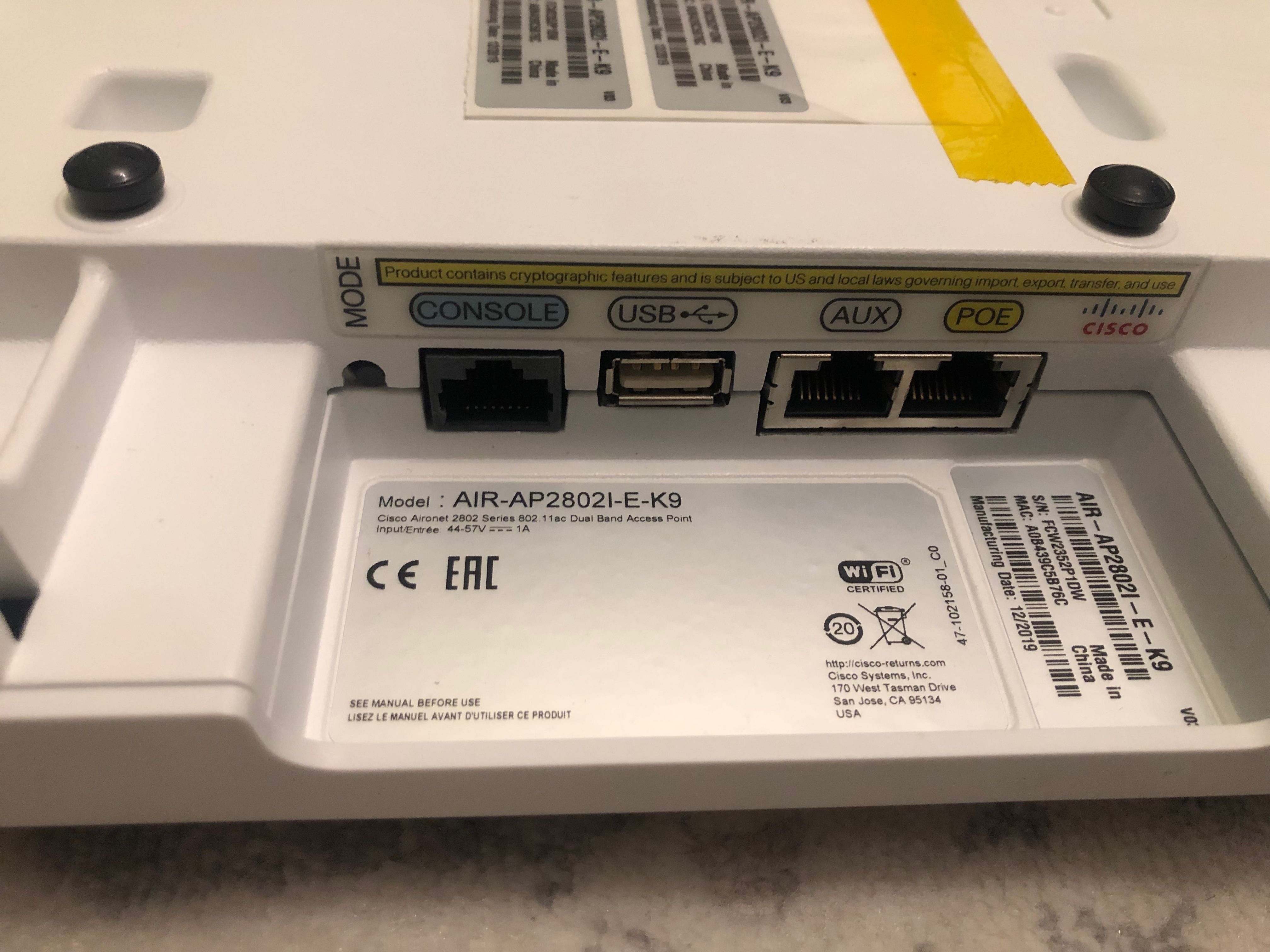 Cisco AIR-AP2802I-E-K9 +кріплення