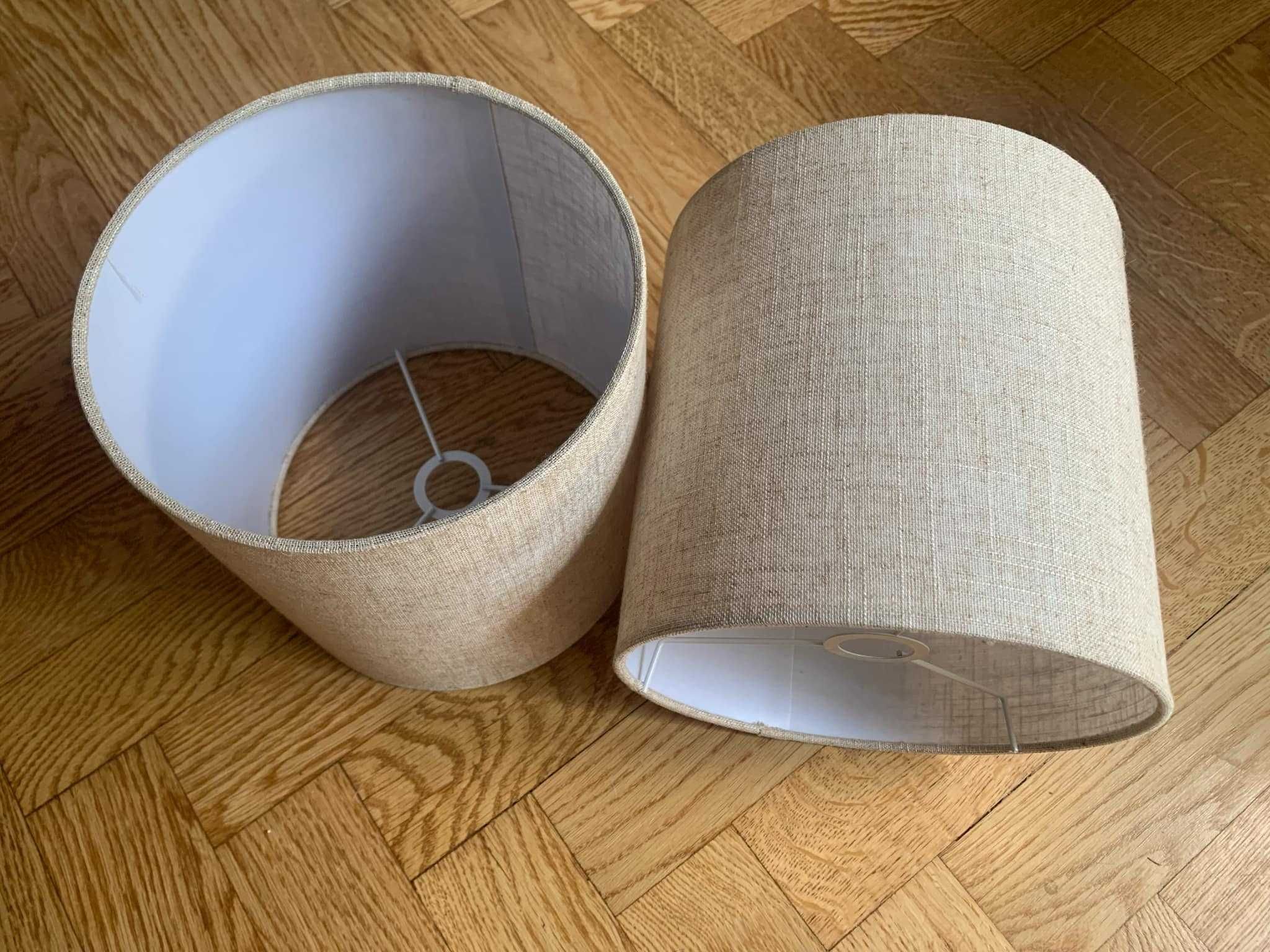 Klosze lniane – zestaw 2 sztuki | styl boho / skandynawski , Beżowe