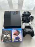 SONY PlayStation 4 500 GB + 4 pady + 12 gier + 2 ładowarki - zestaw