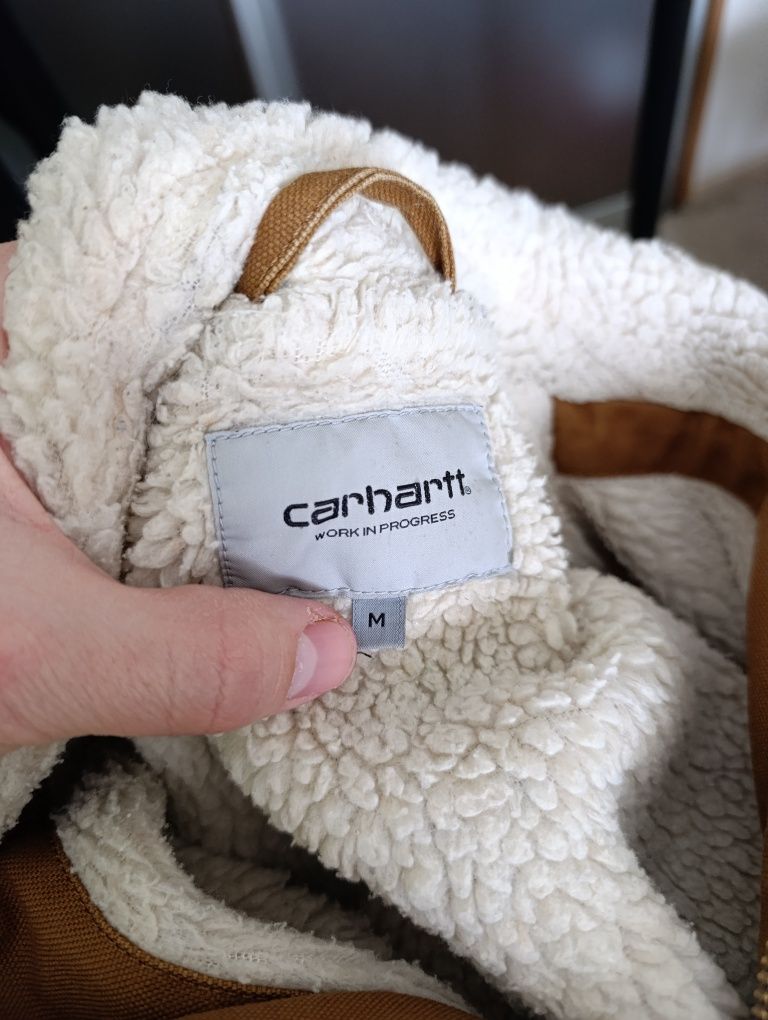 Мужская утепленная куртка carhartt wip phoenix coat brown
