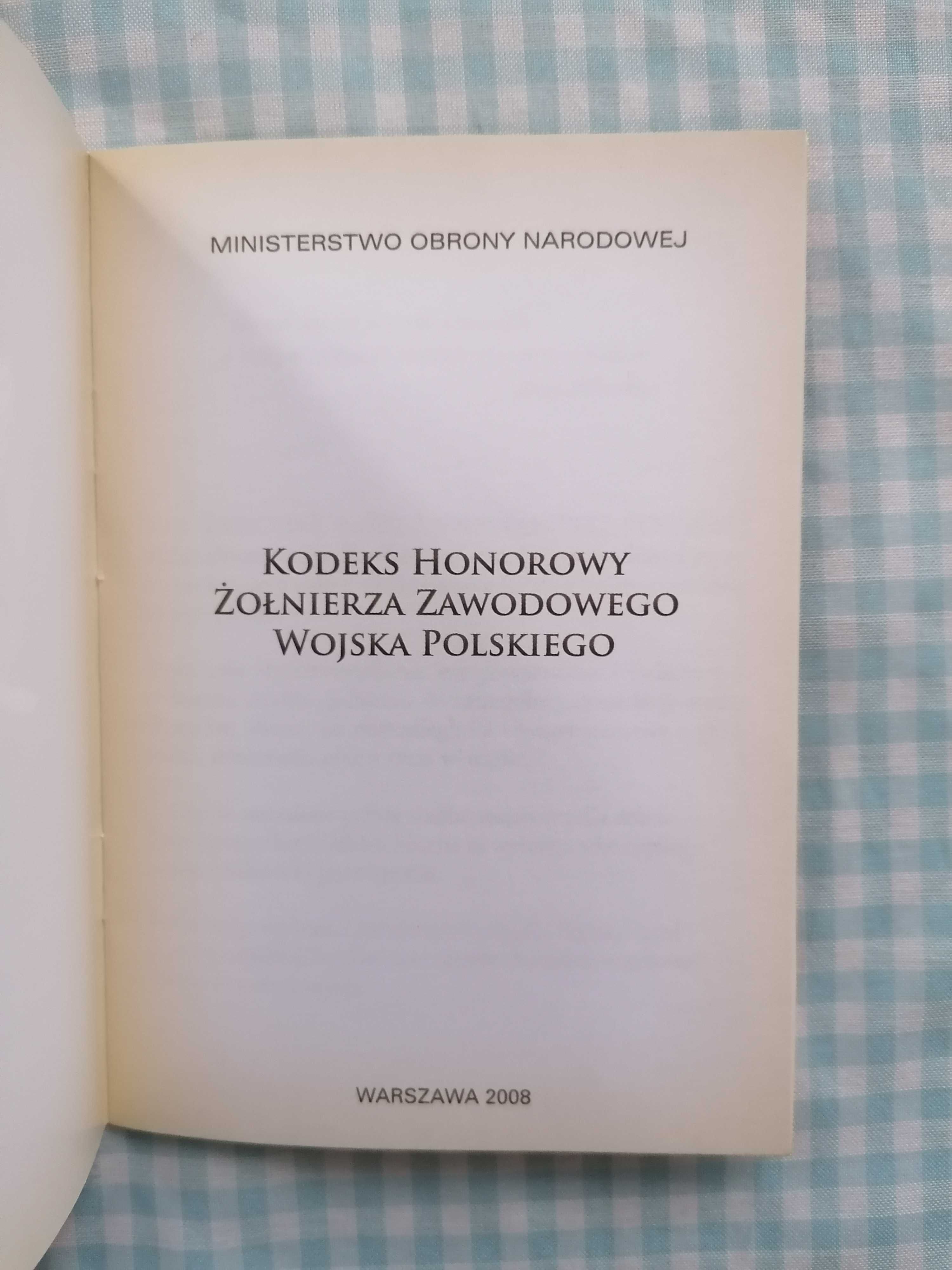 Kodeks honorowy żołnierza zawodowego wojska polskiego