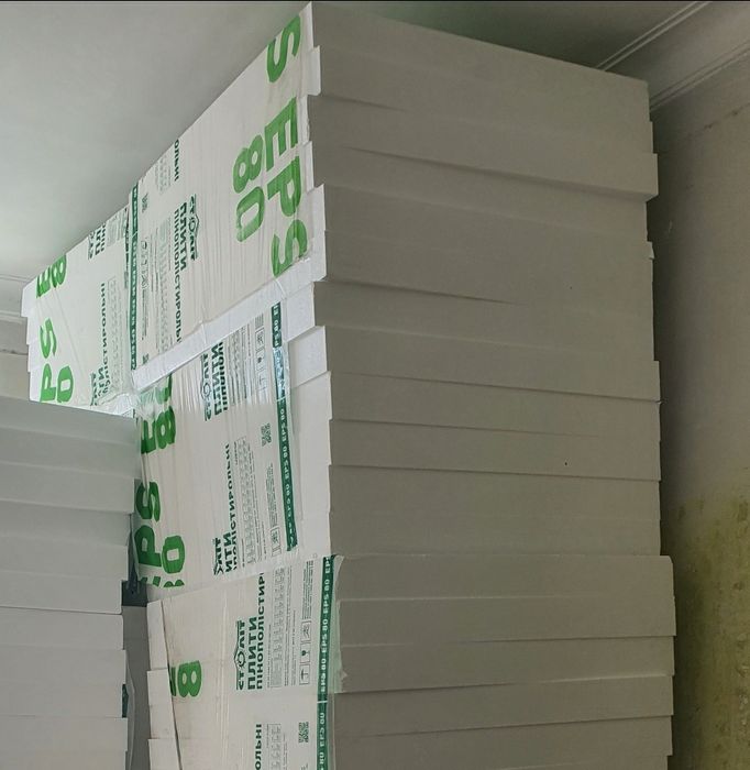 Плити пінополістерольні (пінопласт) EPS-80