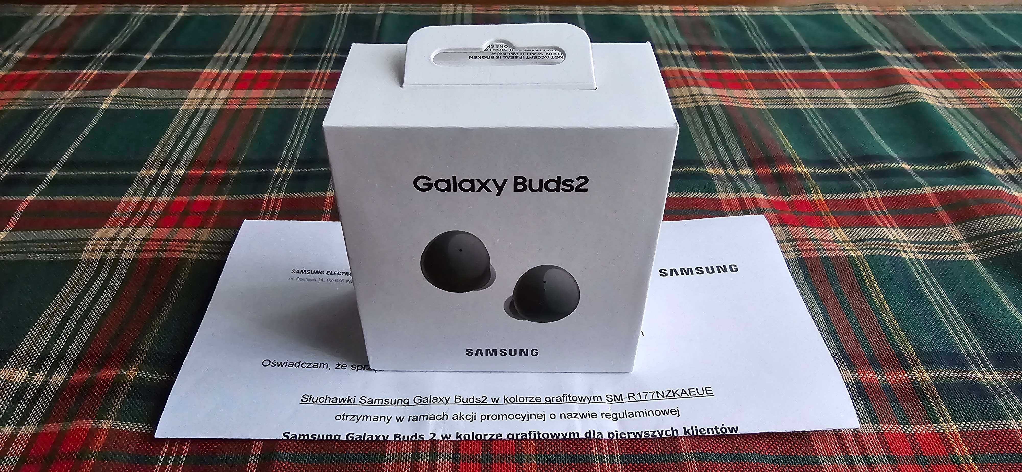 Słuchawki BEZPRZEWODOWE Samsung Buds 2 Oryg. zapakowane na gwarancji