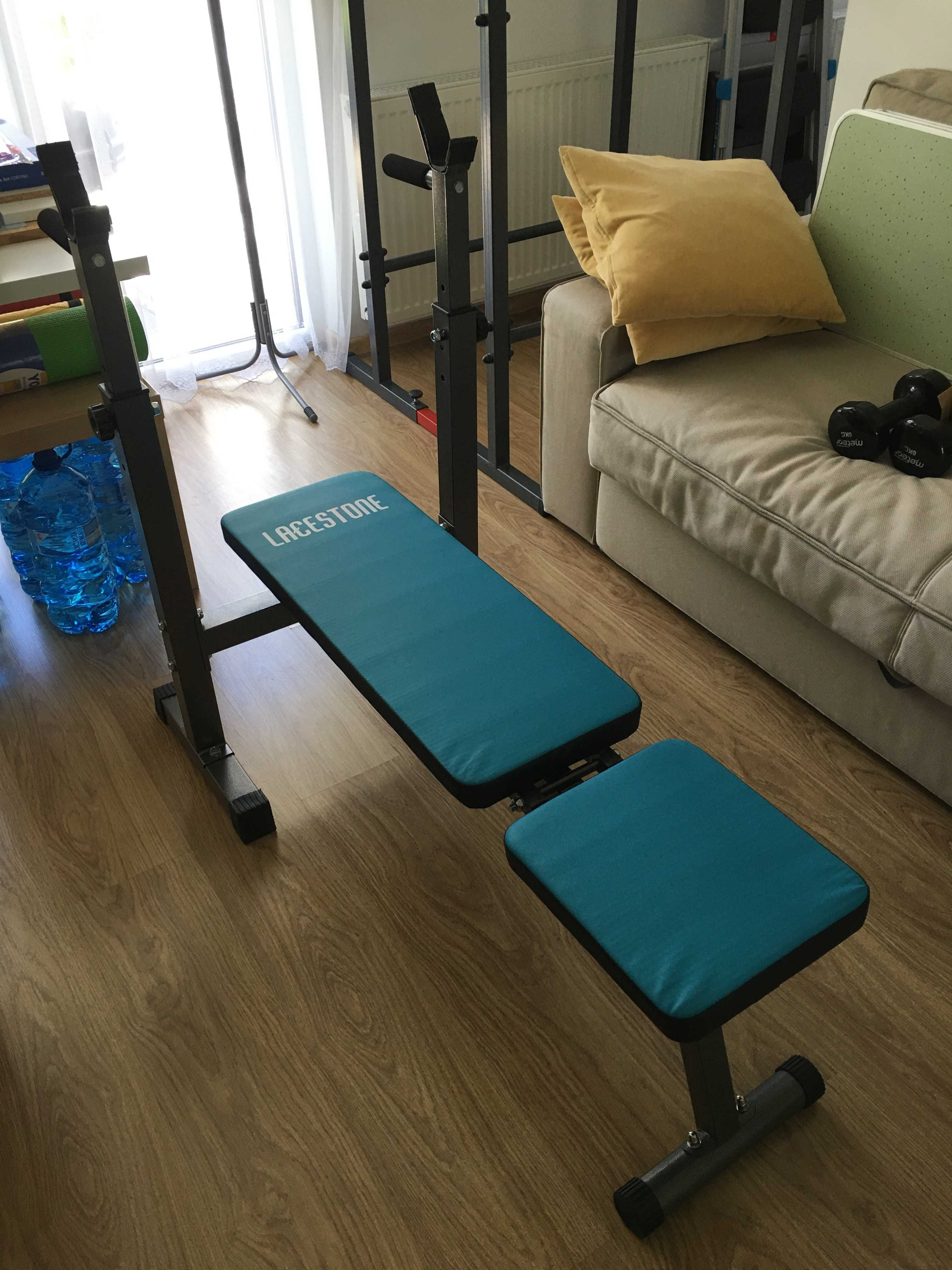 Ławka Treningowa Ławeczka Składana do Ćwiczeń Fitness Trening Siłowy