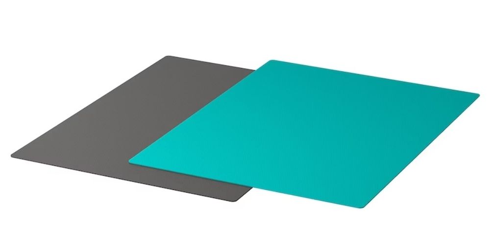 Tábua de cortar flexível, cinz esc/turquesa escuro