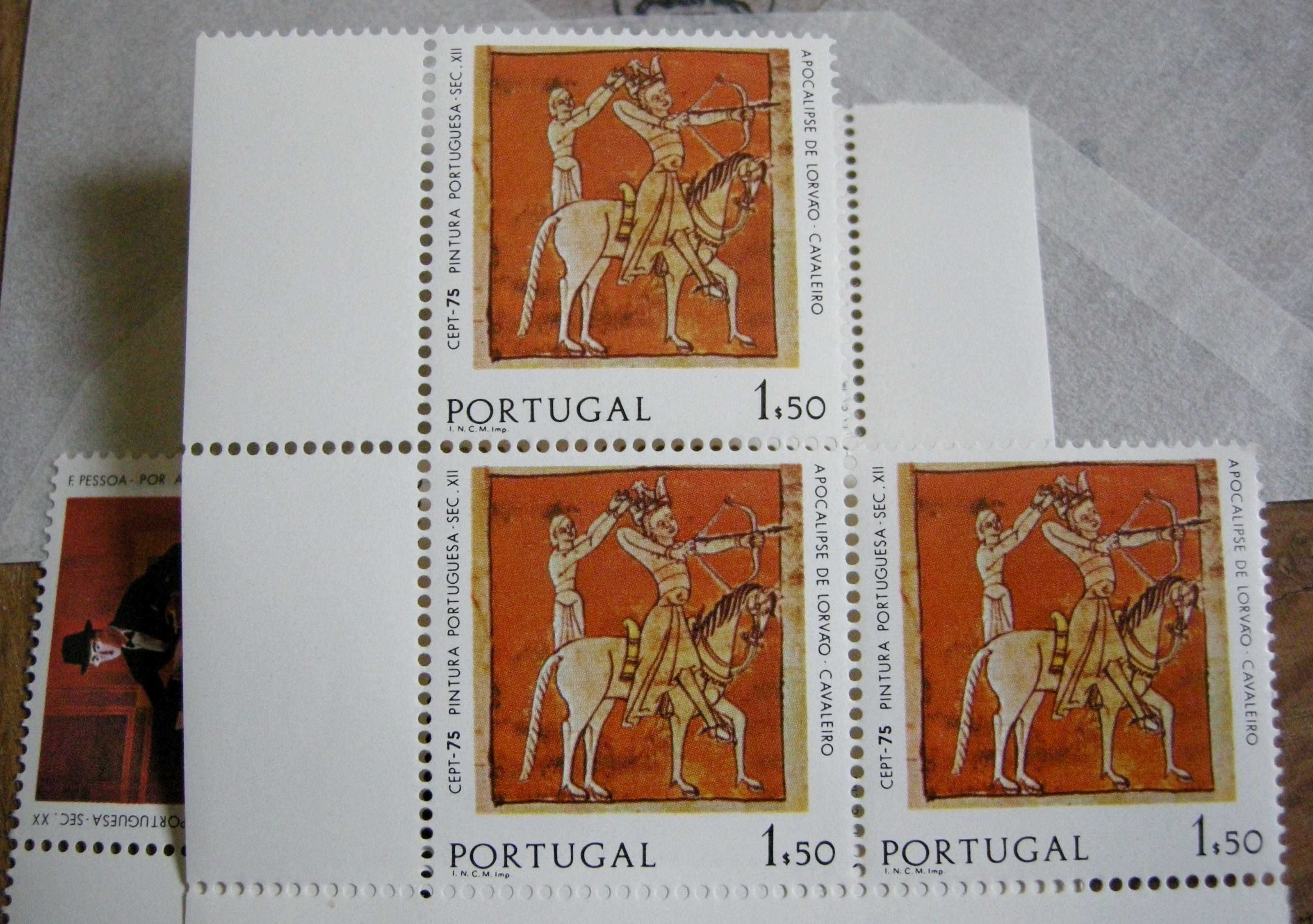 Filatelia selos Portugal Europa CEPT 1975 novos