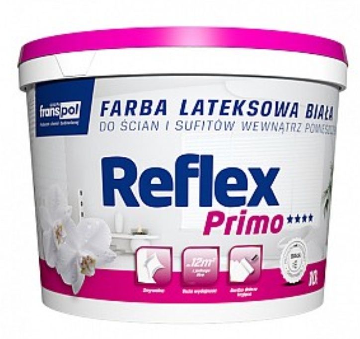Farba lateksowa biała 10 l - Franspol