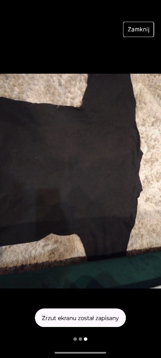 Koszulka czarna t-shirt z napisem męska chłopięca