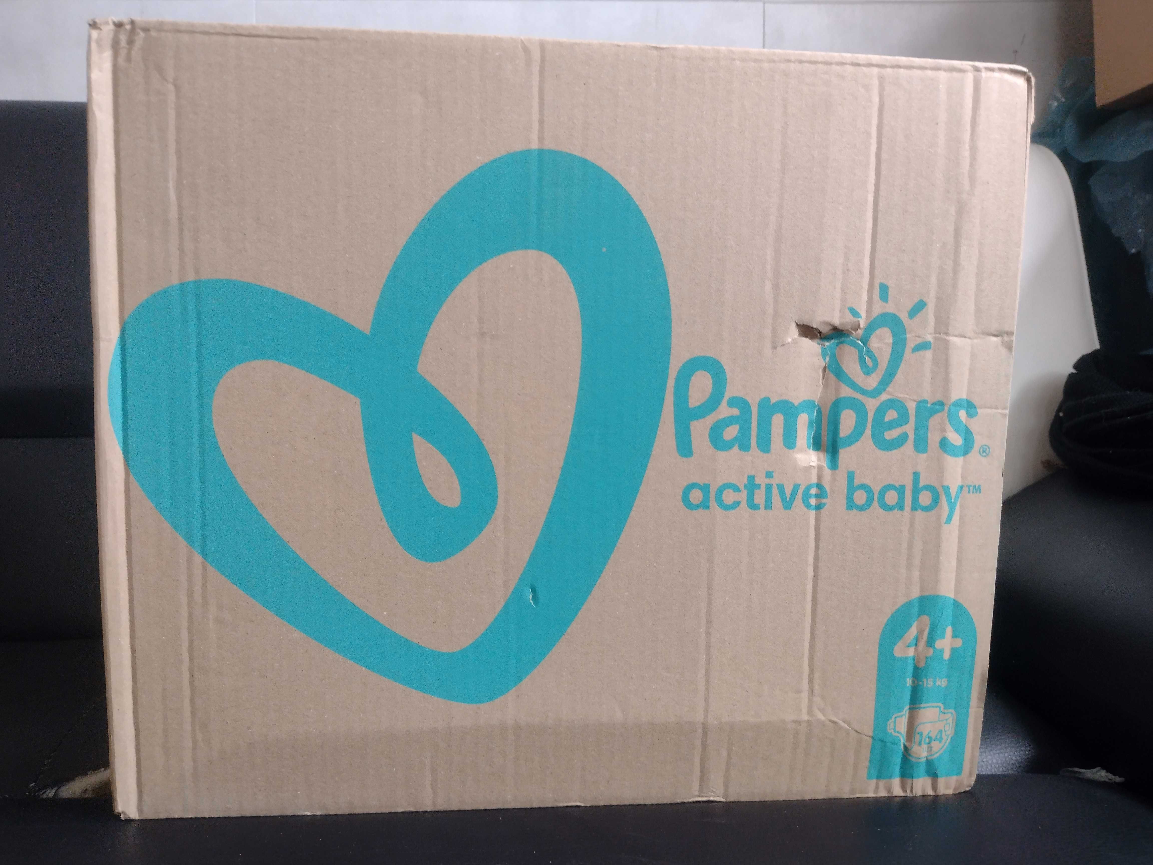 Pieluszki Pampers Active Baby rozmiar 4+ 10-15 kg 164 szt.
