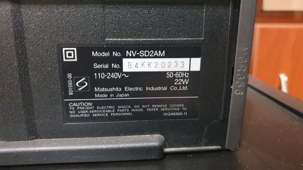 Відеомагнітофон VHS Panasonic NV-SD2, оригінал, Японія.
