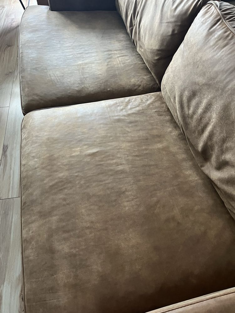 Sofa kanapa 3-4 osobowa 220 cm skóra naturalna loft infustrial