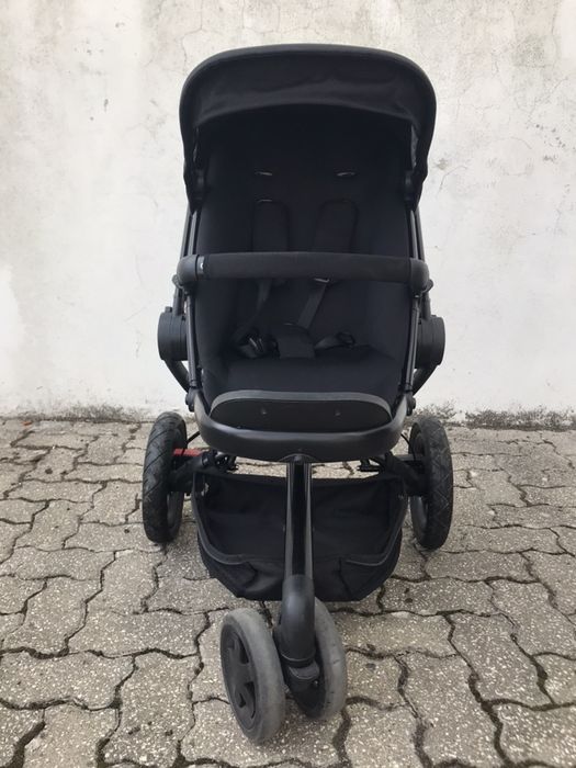 Carrinho Quinny Buzz 3 Black Line, Ovo Maxi Cosi Cabriofix Total Black