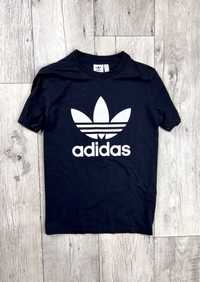 Adidas original футболка m размер женская чёрная с лого оригинал