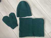 Жіночий зимовий набір шапка шарф рукавиці