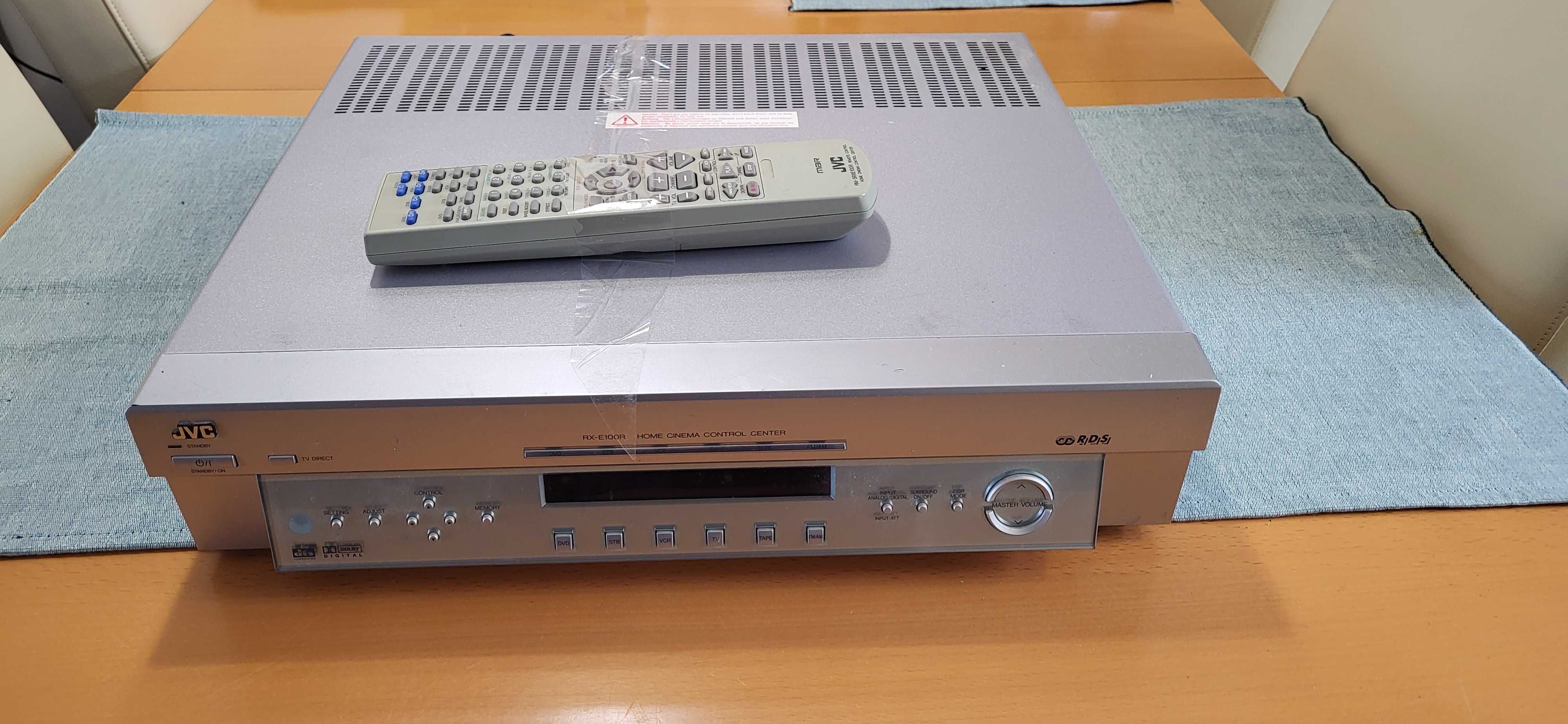 Zestaw do kina domowego-amplituner JVC RX-E100R+5xgłośniki+subwoofer