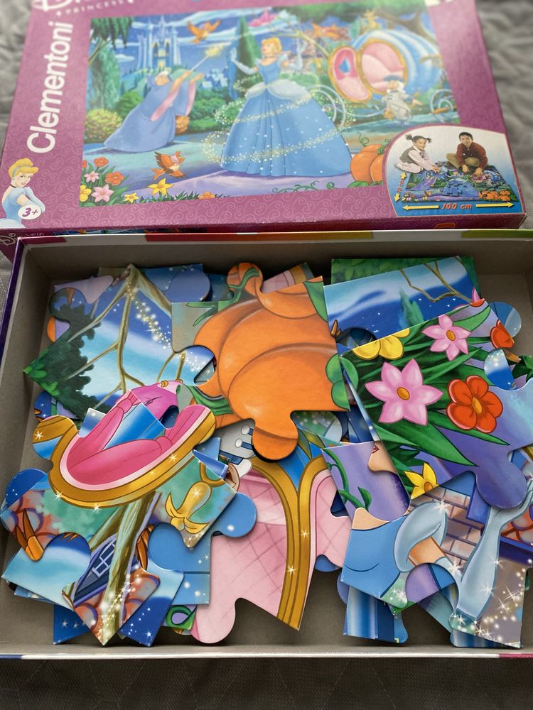 Zestaw puzzle 3+ Czuczu Clementoni floor zielona sowa cyferki Disney