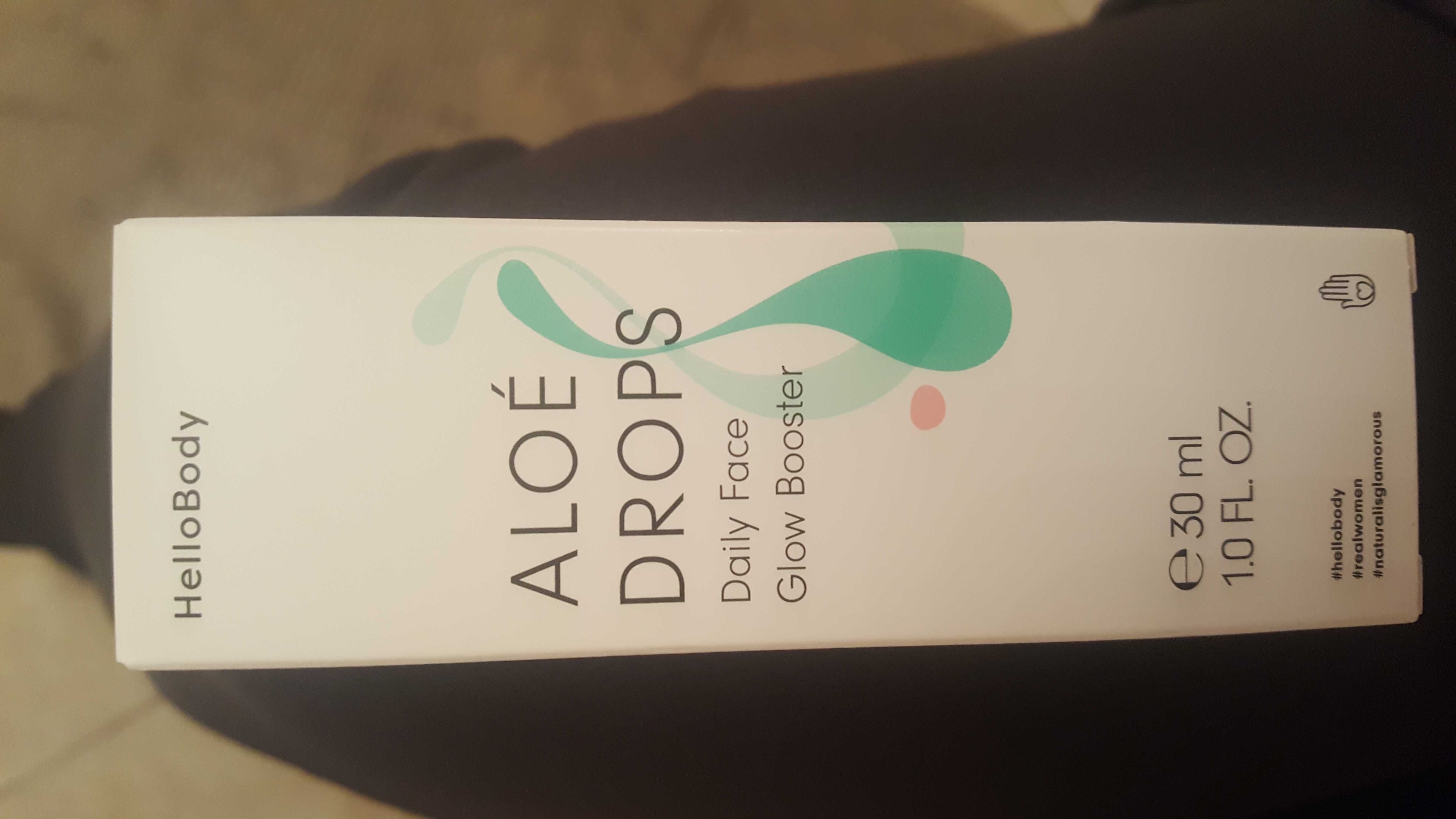 Aloe Drops daily face głów booster. Hello body