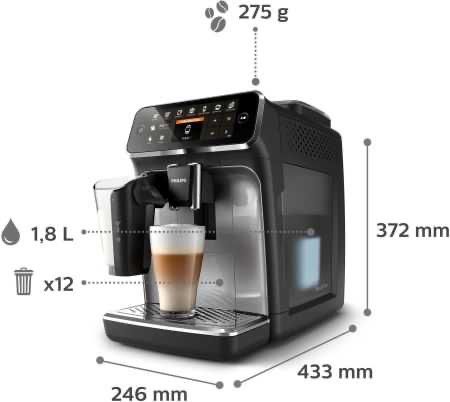 Кавомашина автоматична Philips Series 4300 EP4346/70