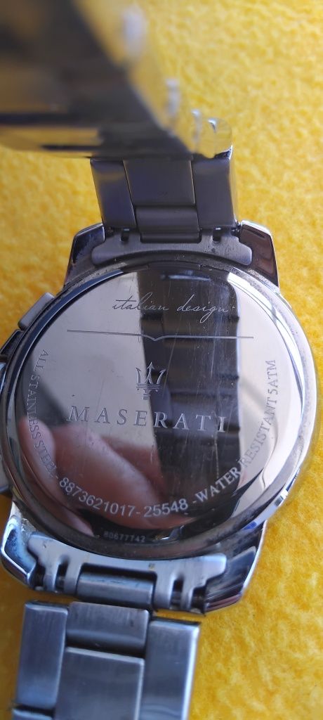 Maserati Successo relogio verde chronograph