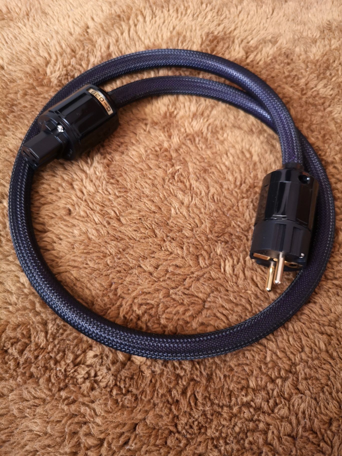 Kabel zasilający audio Audiocrast P122 3x2.5mm dł. 1.0 m. Wtyki Schuko