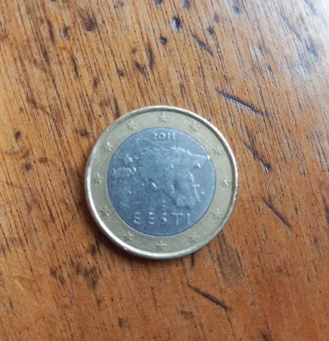 Moeda de 1€ Estónia ano 2011