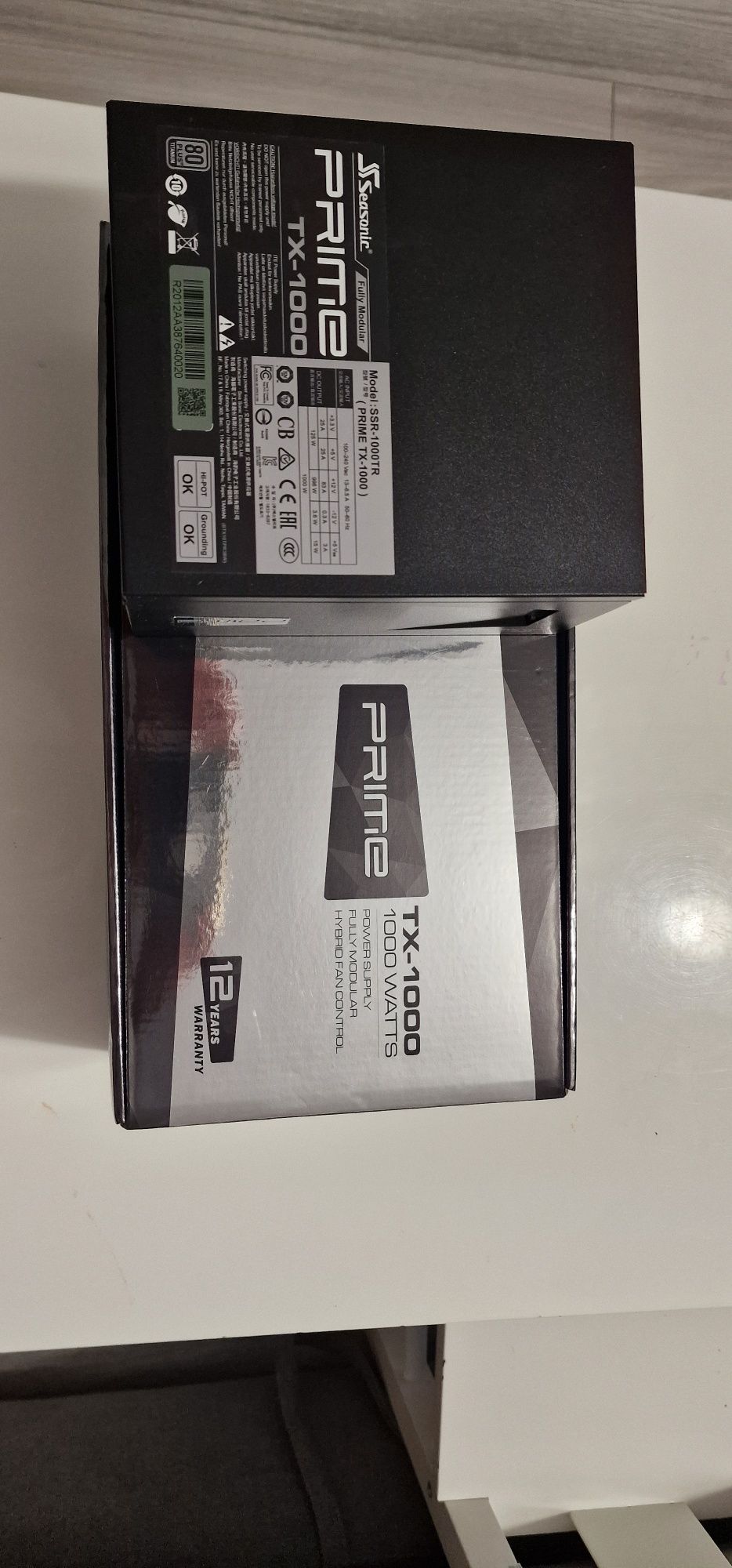 Seasonic Prime TX-1000 na gwarancji