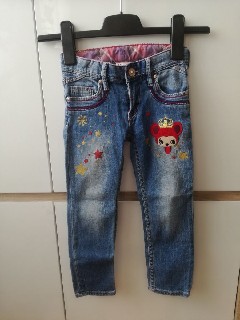 Spodnie jeansowe h&m roz 104