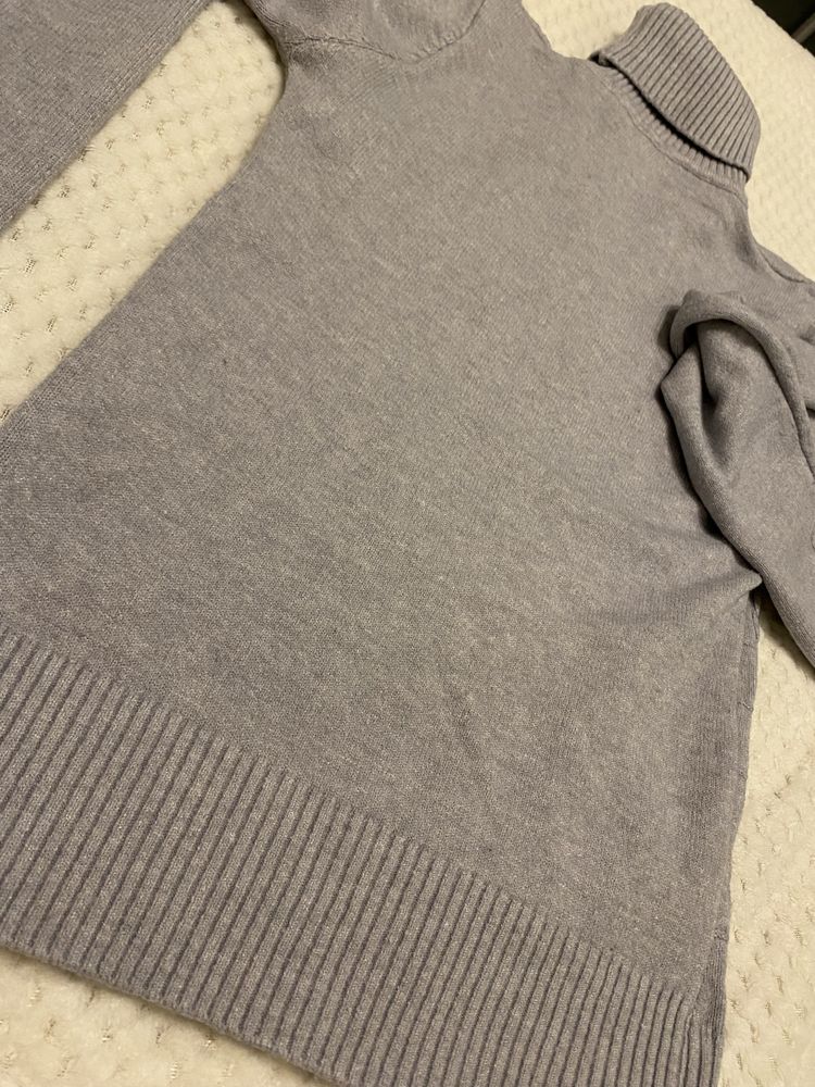 Golf sweter sweterek szary rozm M