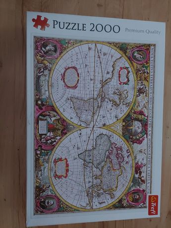Puzzle trefl 2000 mapa ziemi -1
