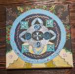Mandala 20x20x1 cm ręcznie malowana.