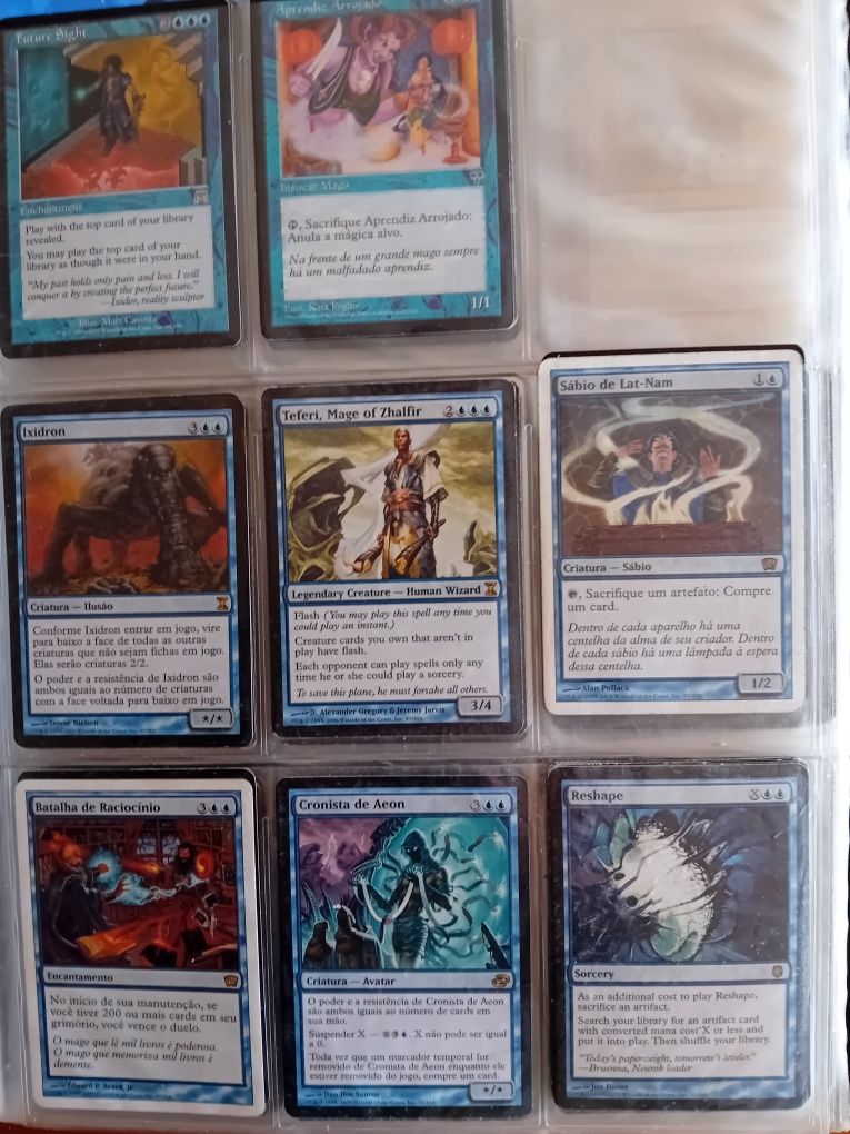 Cartas magic raras antigas em bom estado