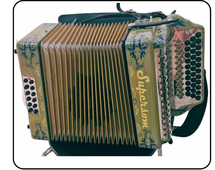 Concertina Supersom Turquesa - 3ª Voz - Lá# (c/ Microfones incluídos)