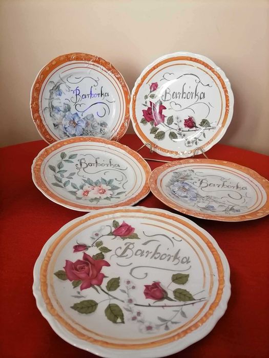 Talerze Patery Ozdobne Barbórka Wawel PRL