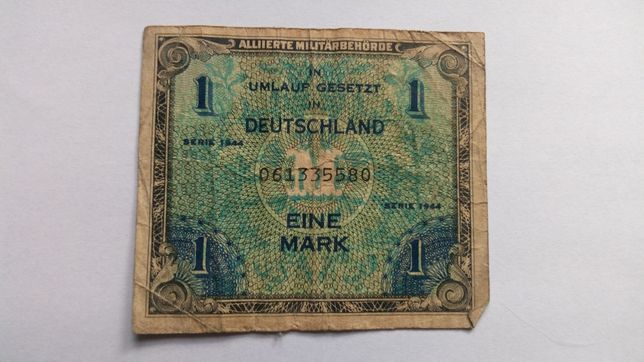 Banknot niemiecki 1 Mark z 1944 roku
