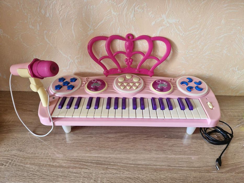 Синтезатор пианино детский с микрофоном