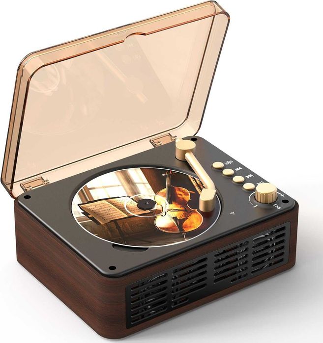 Hifi Przenośny Odtwarzacz CD z Radiem Retro